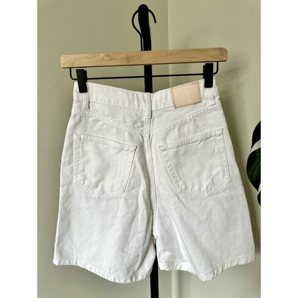 Zara White Denim Shorts - Picture 1 of 5